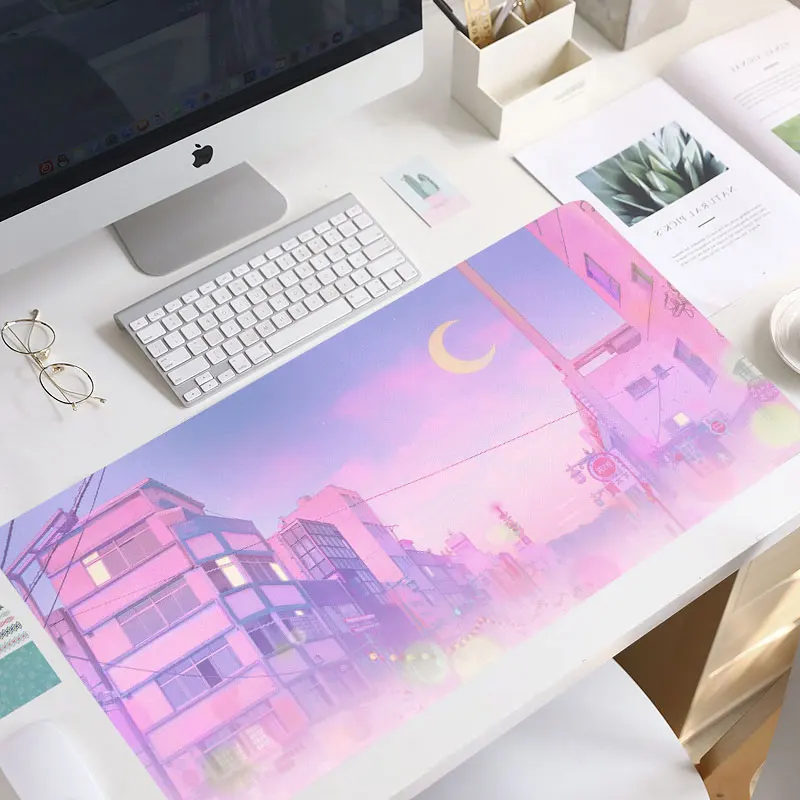 

Christmas gift Moon landscape Large Mouse pad PC Computer mat Free Shipping Large Mouse Pad Keyboards mouse pad mat mouse pad