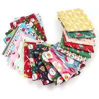christmas theme cotton fabric santa claus printed cloth sheet by the meter diy craft supplie for sewing dress making 45145cm