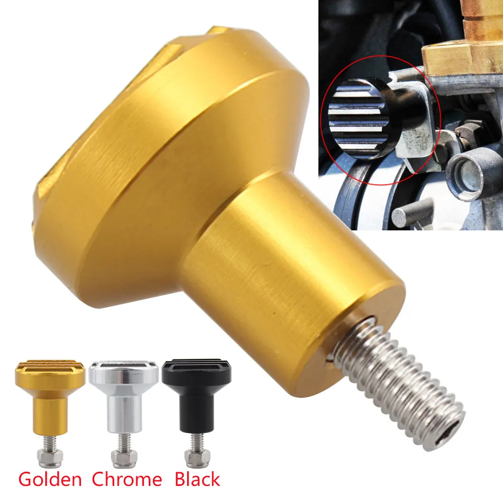 

For Triumph Scrambler Thruxton 900 Bonneville T100 SE America Speedmaster CNC Aluminum Fluted Carburetor Choke Knob Accessories