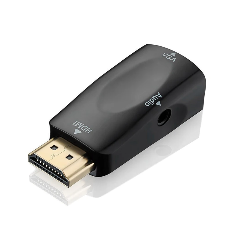 1080P HDMI к VGA Женский адаптер с 3 5 мм Jack o видео конвертер| |