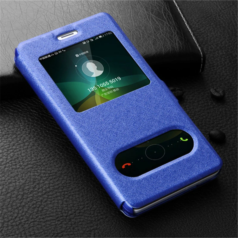 Luxury Leather Flip Case for Meizu M3 note Cases For M3S case Mini With Window View Cover Phone p25 | Мобильные телефоны и