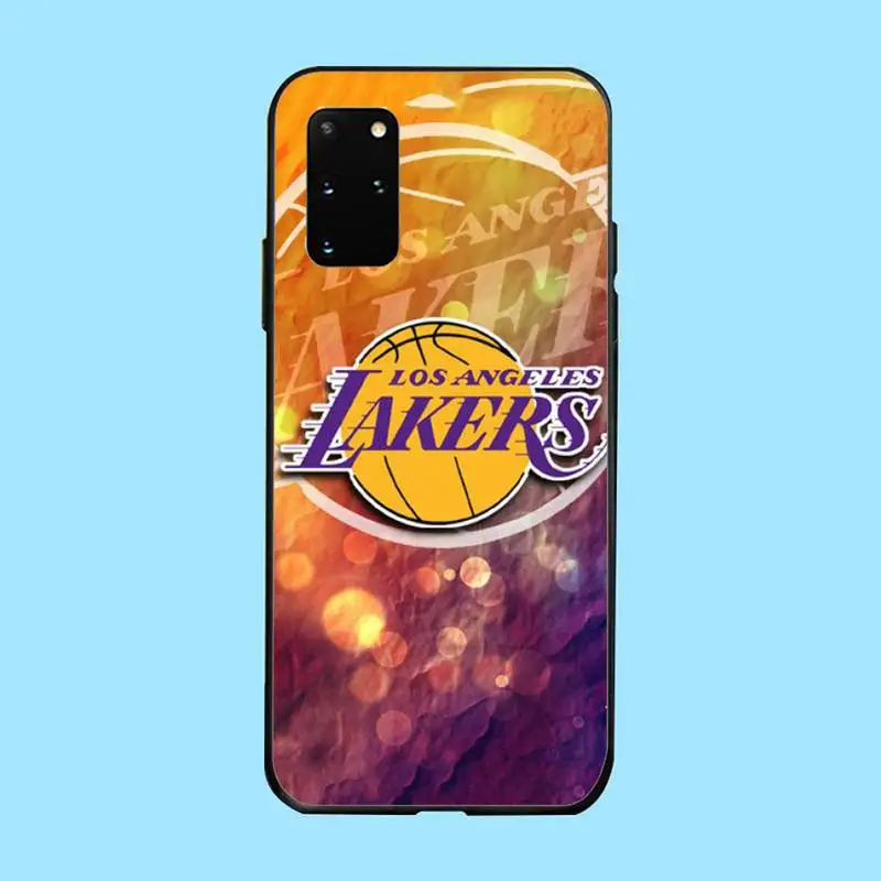 

basketball teams laker fundas coque Phone Case For Samsung galaxy S 7 8 9 10 20 edge A 6 10 20 30 50 51 70 note 10 plus