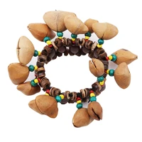 handmade nuts shell bracelet handbell for djembe african drum conga percussion accessories kids toy