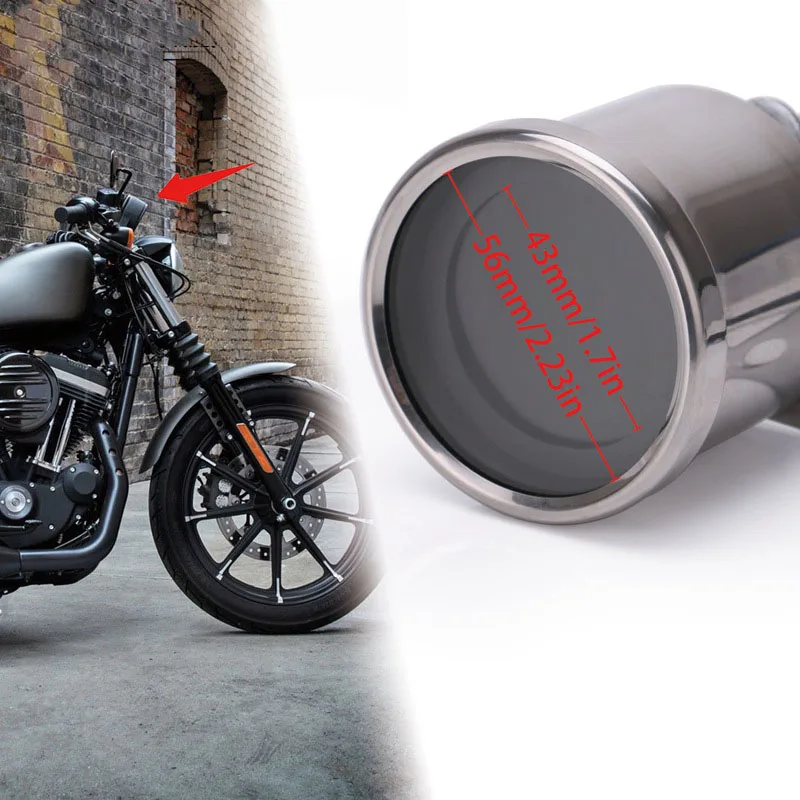 Motorcycle Speedometer 199km/h MPH Trip Odometer Tachometer 10000RPM Fuel Level Display 12V Universal with 7 Color Backlight | Автомобили