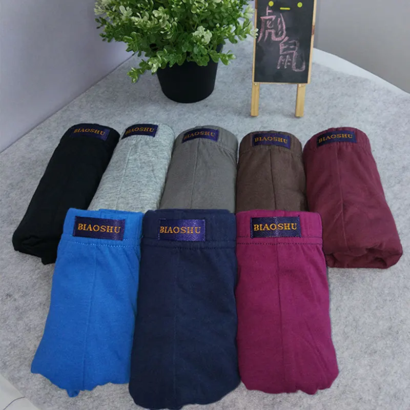 Нижнее белье мужское хлопковое средней посадки 4 шт./лот | Мужская одежда