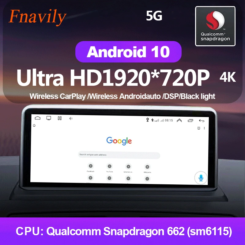Fnavily Android 10 автомобильное радио для BMW 1 серии F20 2 F22 F45 EVO NBT MPV навигация Авторадио GPS