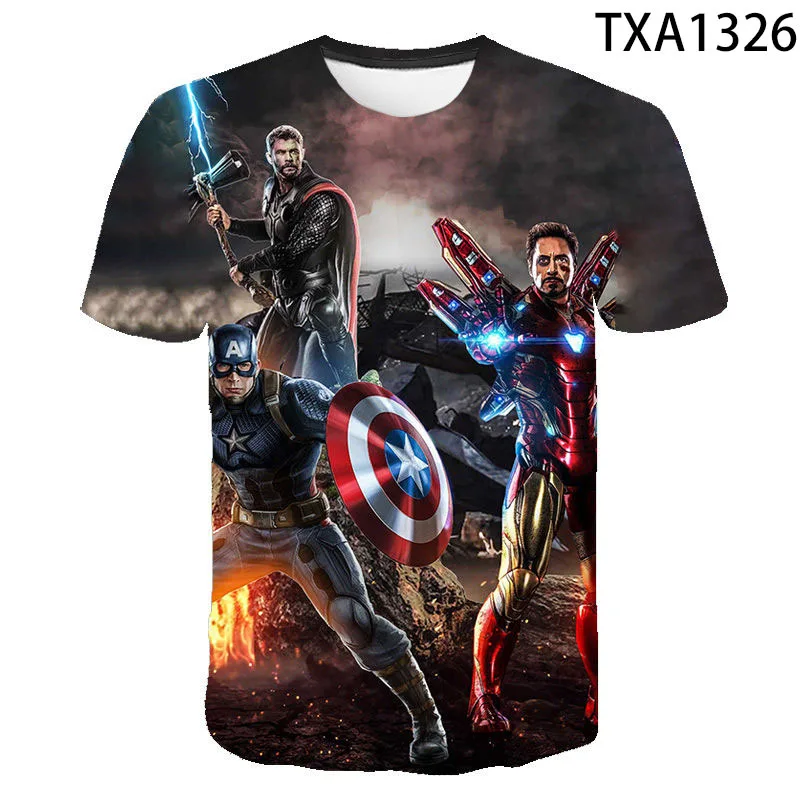 

Summer Men's T-Shirt New 3D Printing t-shirt Super Hero Element Summer Soft Multicolor T-Shirt Round Neck T-shirt 110-6XL