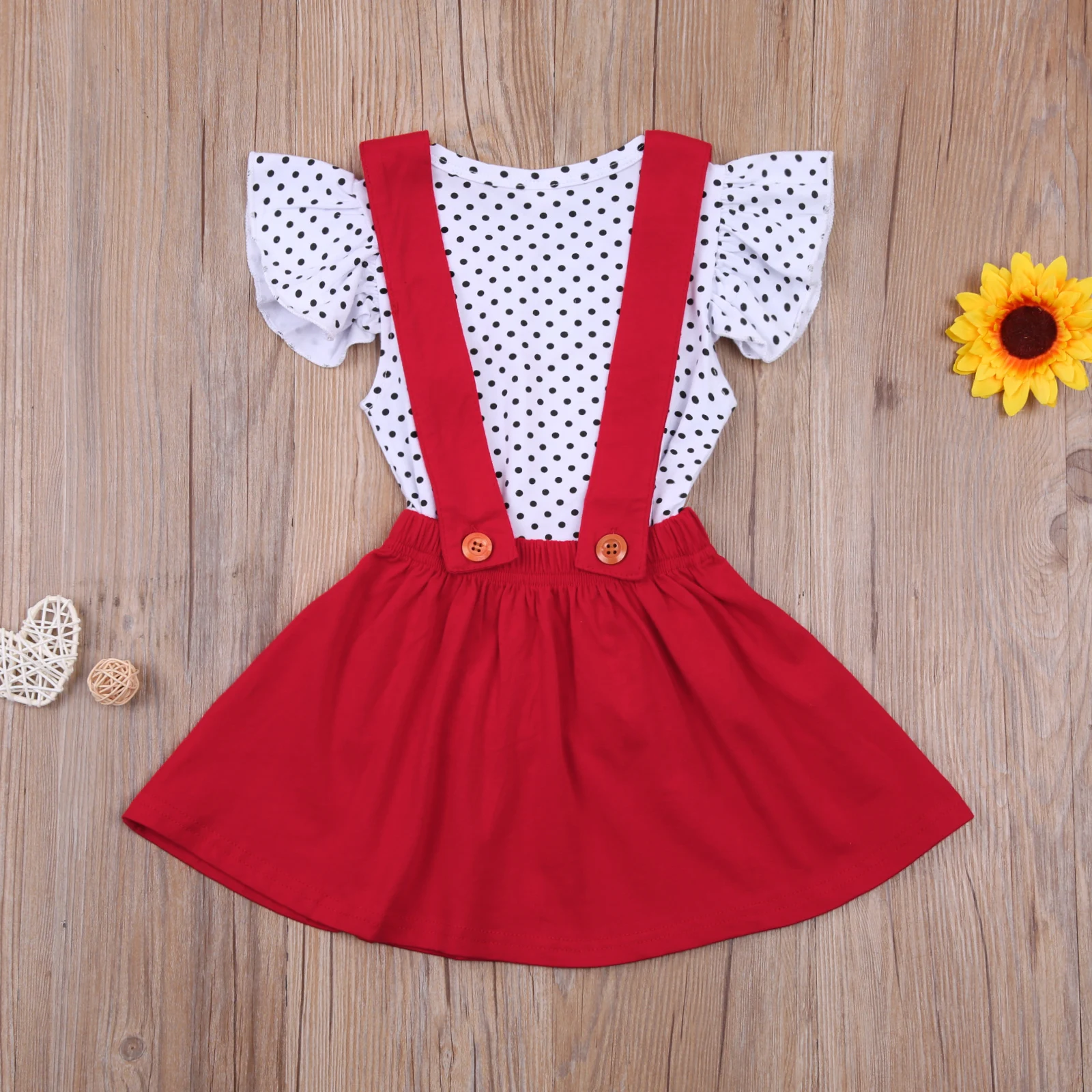 Фото Комплекты одежды для маленьких девочек на День святого Валентина топ с коротким