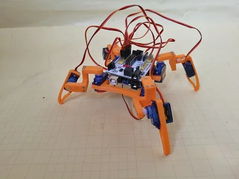 12DOF 8DOF 3D принт 4 брюки с широкими штанинами рулевой двигатель Робот с изображением Человека-паука с Bluetooth контроллер Comptiable является производителем Arduino для вождения доска DIY Наборы
