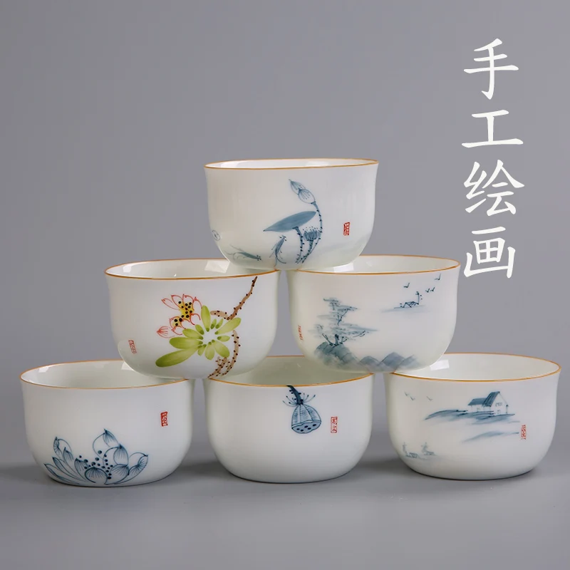 Высококачественная чайная чашка белые фарфоровые чайные чашки ручная роспись