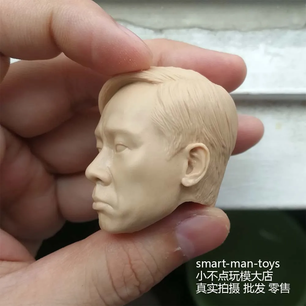 1/6 масштаб пустая голова Sculpt Jordan chan Неокрашенный Hongkong актер|Игровые фигурки и