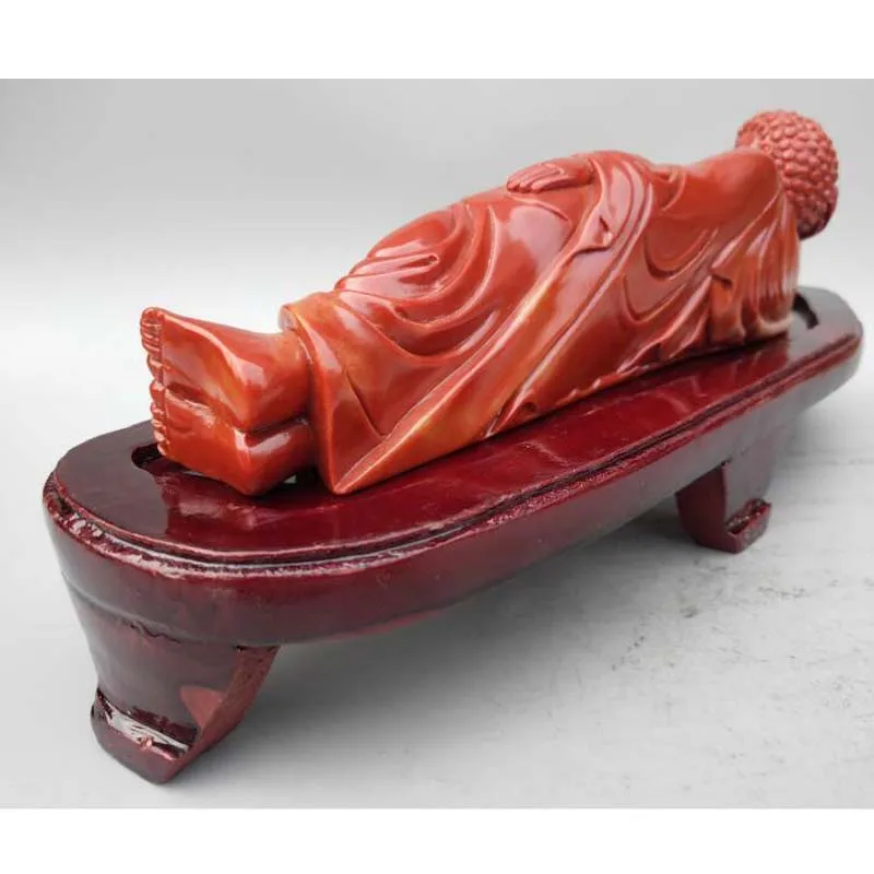 

China Shoushan Stone Sakyamuni Sleep Buddha Statue