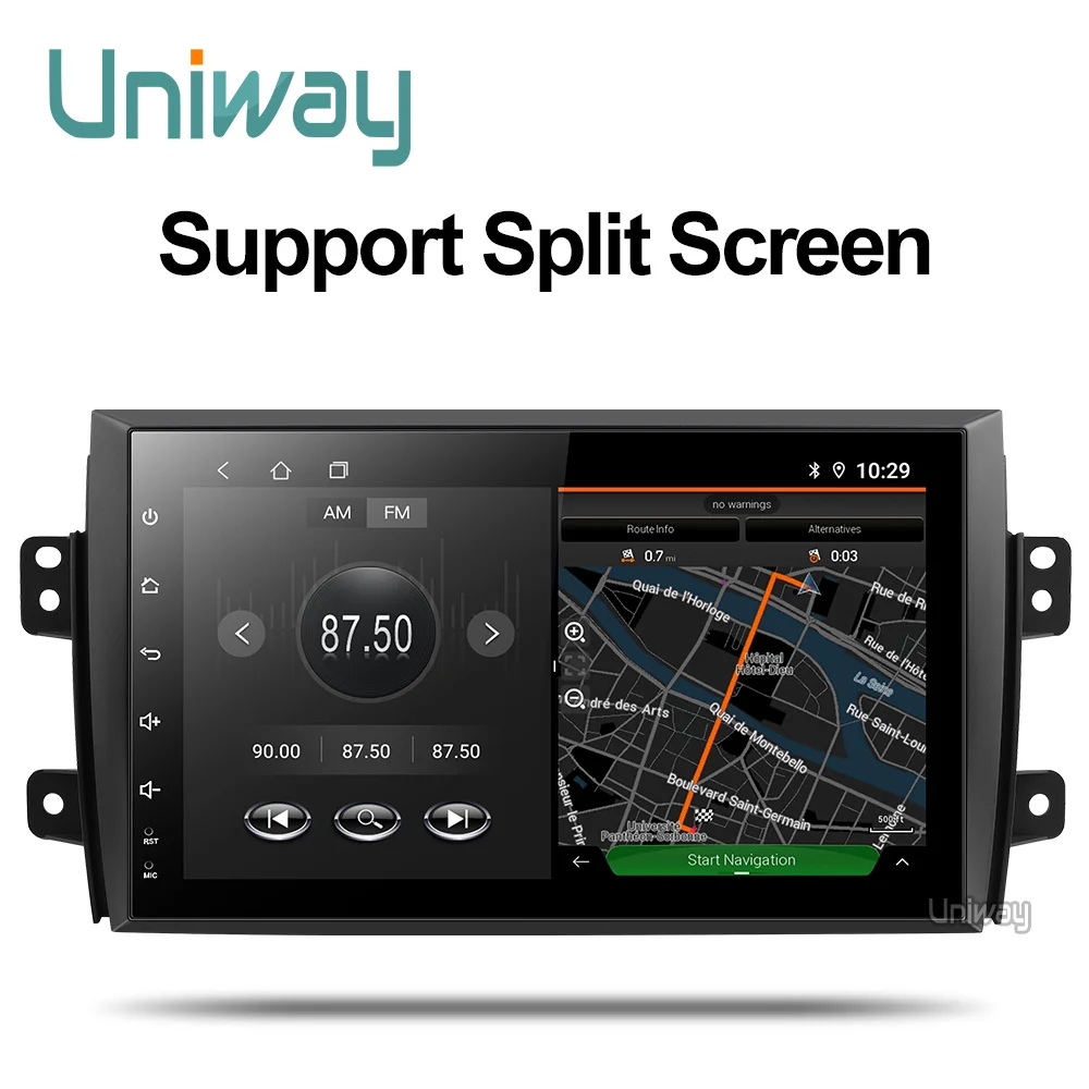 Uniway ATY9071 Android 8.1 автомобильный DVD для Suzuki SX4 2006 2007 2008 2009 2010 2011 2012 2013 автомобилей Радио Навигация