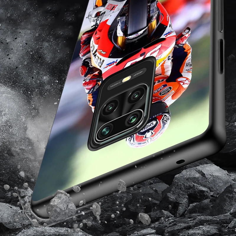 

Marc Marquez Moto Gp 93 for Xiaomi Redmi Note 9T 9 9S 8 8T 7 7S 6 5A 5 4X 4 Pro Max Prime Black Phone Case