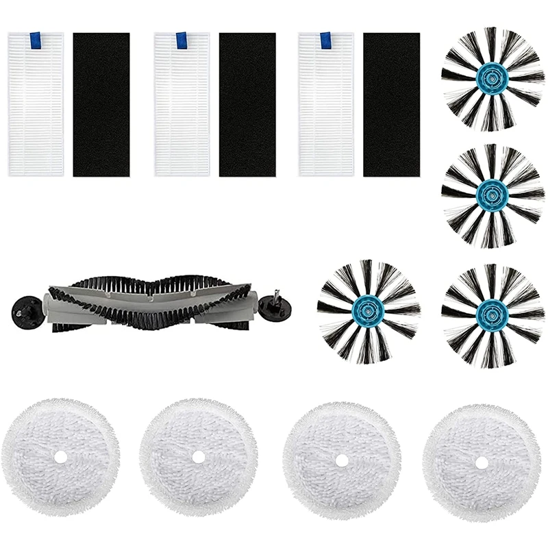 

Replacement Accessories Kit for Bissell 3115 Wet and Dry Robot Vacuum, Brush Filter Mop Pads Replacement Parts