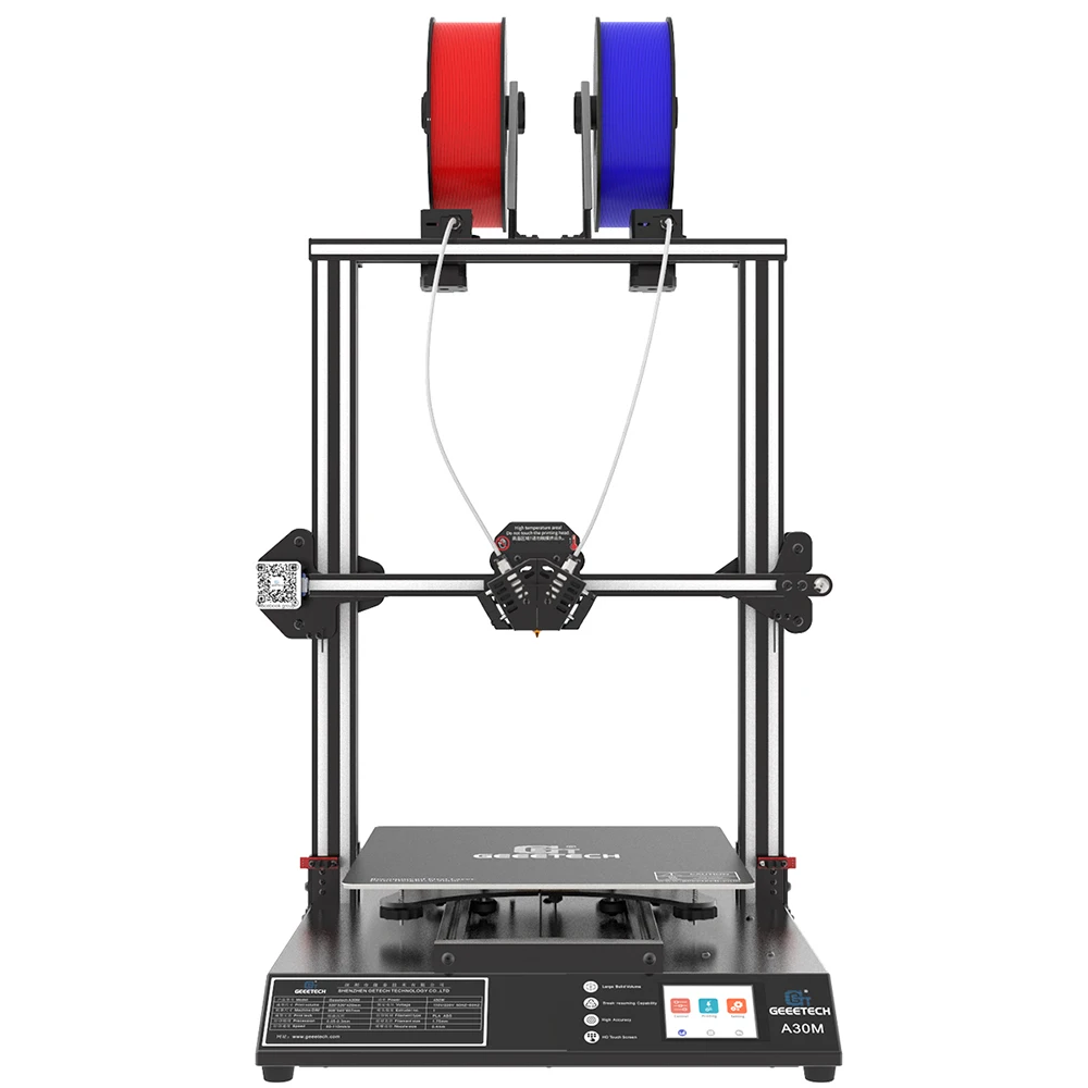 GEEETECH A30M 3D Printer Mix-Color Printing Silent High accuracy 320*320*420mm³ Touch screen Longer lifetime Filament sensor FDM