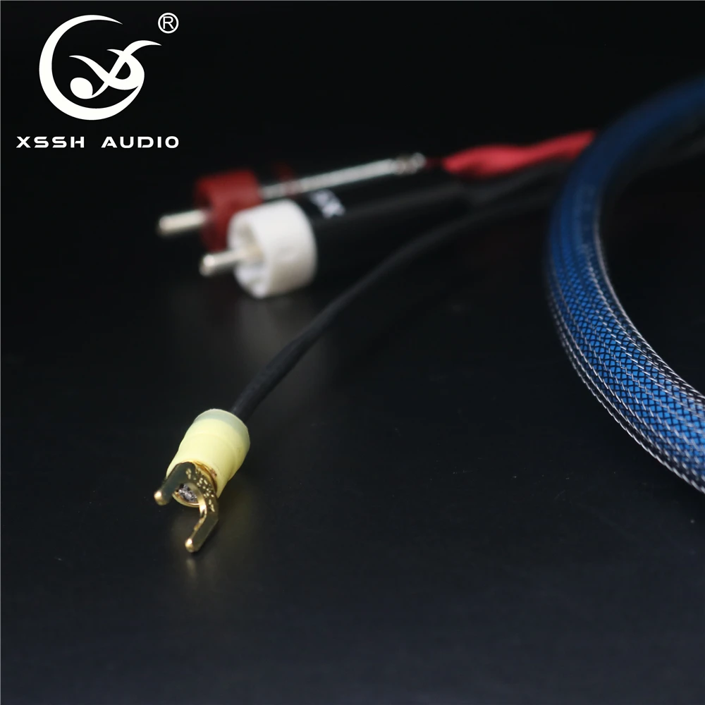 XSSH 4 сердечник из чистой меди бескислородной покрытая серебром щит 2 до RCA