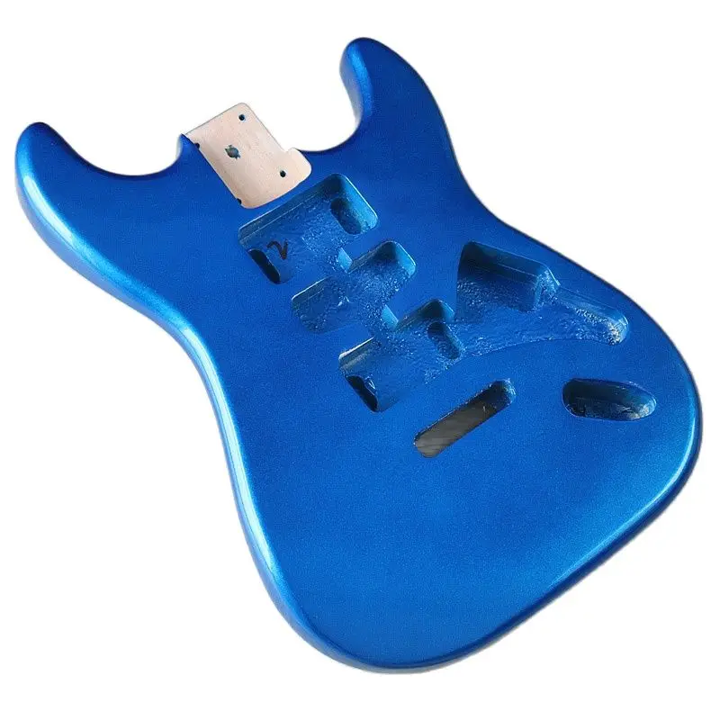 metallic blau pappel holz st elektrische gitarre körper fabrik hergestellt gitarre zubehör gute gitarre barrel 57 cm tasche breite free glo