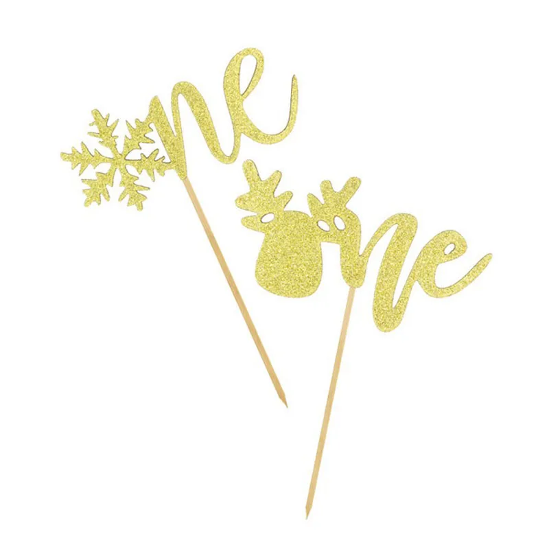 2 шт Горячая продажа бумажная Рождественская Лось Снежинка одна буква Торт