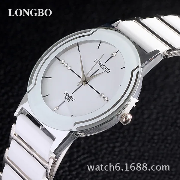LONGBO, роскошные Брендовые женские часы Relogio Feminino, простые повседневные деловые часы, женское платье, Reloj Mujer, имитация керамики, кварцевые часы