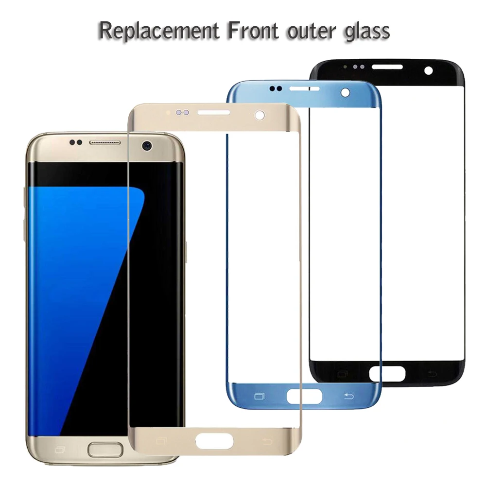 10 шт lcd Сенсорная панель экрана для замены для samsung Galaxy S7 Edge G935 G935T G935F 5," передняя внешняя стеклянная линза