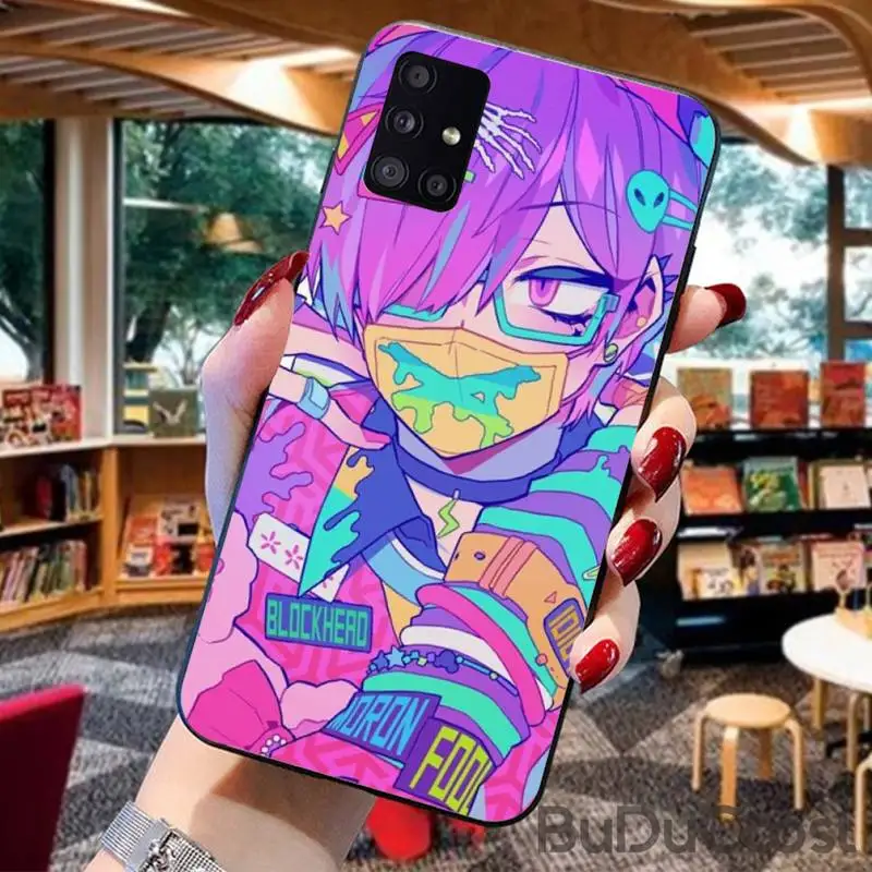 

Hrmes Two-dimensional girl Phone Case For For Samsung Galaxy A10 A20 A30 A40 A50 70 A10S 20S A2 Core C8 A30S A50S A31