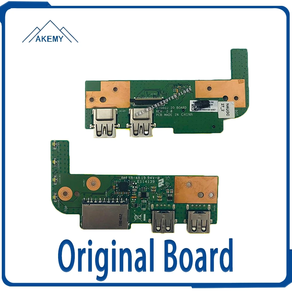 

X756UX IO Плата REV2.0 для X756U X756UX X756UA X756UB X756UV X756UXK USB IO Плата тест ОК бесплатная доставка