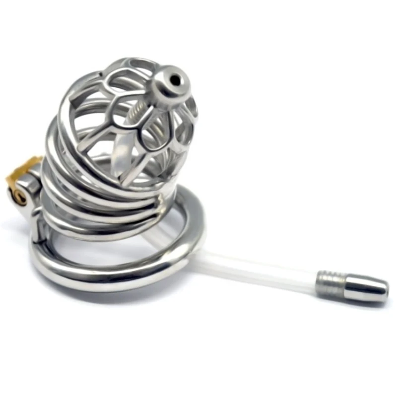 Металлический стимулирующий мужской пояс целомудрия удерживающее устройство