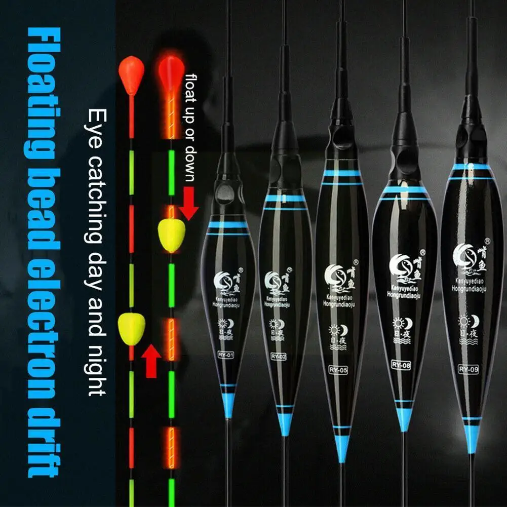 

Electric Floats Night Light Highly Sensitive Fish Bite Bobber Remind Fishing Nano Night Float Tackles Fishing For Carp I1D2