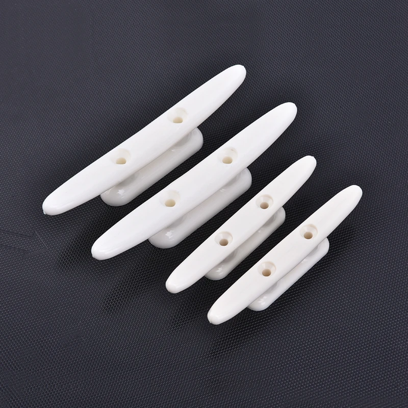 

2pcs Nylon Plastic Low Flat Cleat Yacht Deck Line Rope Tie Open Base cleat Marine Boat Boat Hardware Accessories