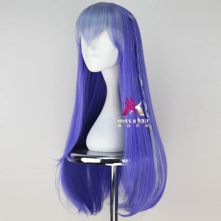 Парик для косплея Happy Tree Friends из фиолетового и синего синтетического волокна