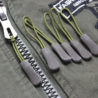 10pcs zipper pull tag puller end fixer zip cord tab replacement clip broken buckle travel bag suitcase backpack accessorie