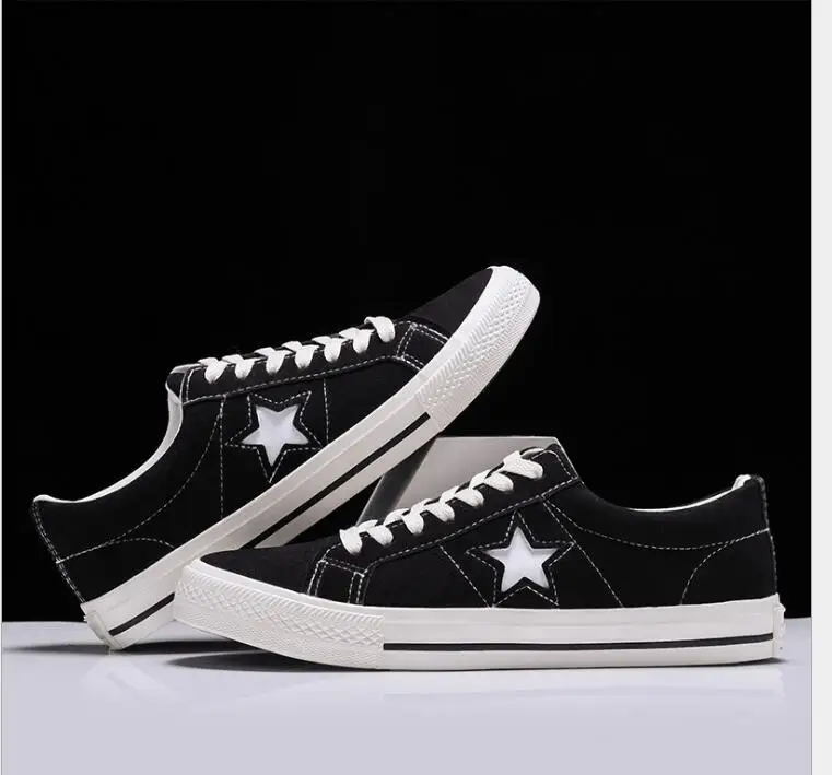 2019 г. Осенняя парусиновая обувь для пары отдыха со звездами Женская Студенческая