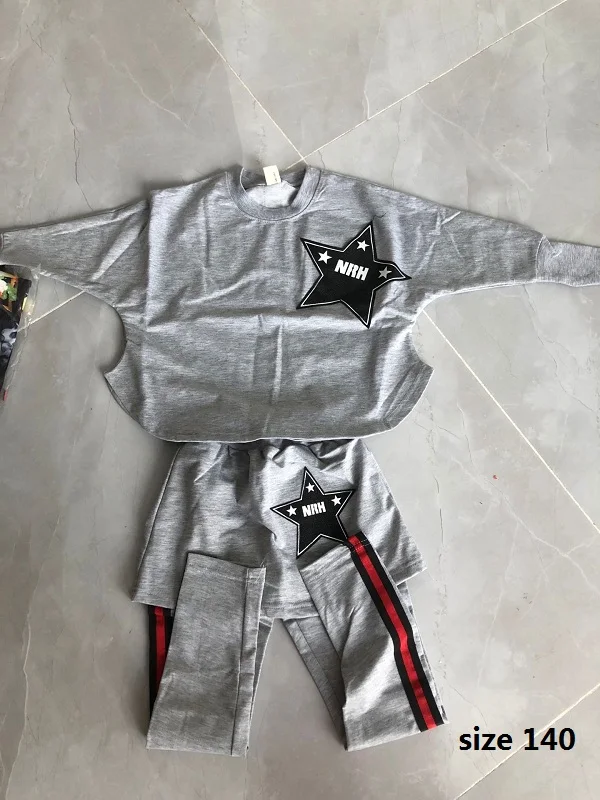 Одежда для девочек-подростков комплект 2019 Весна Детские костюмы с длинными