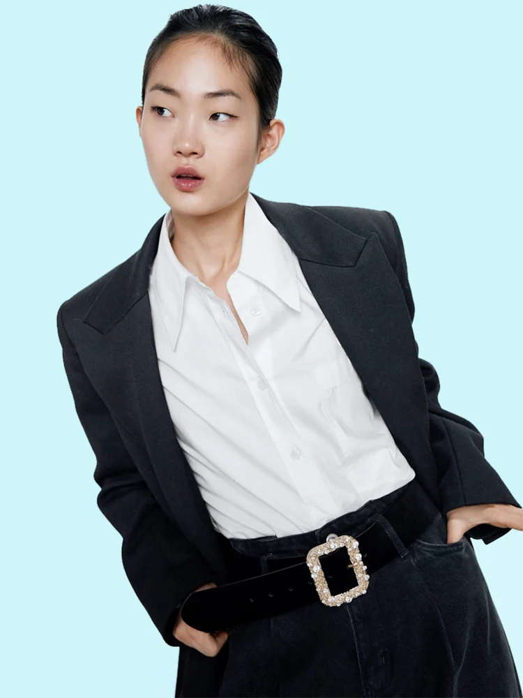 Ремень Wasit из искусственной кожи Женский модный широкий пояс для платьев с