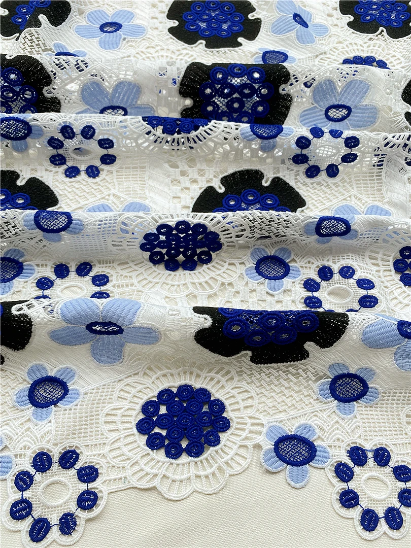 100% полиэстер женские платья свадебные африканская вышивка шнур гипюр красивые