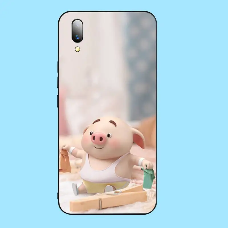 PENGHUWAN свинья милый пердеть чехол для телефона Vivo Y91c Y17 Y51 Y67 Y55 Y93 Y81S Y19 Y7S | Мобильные