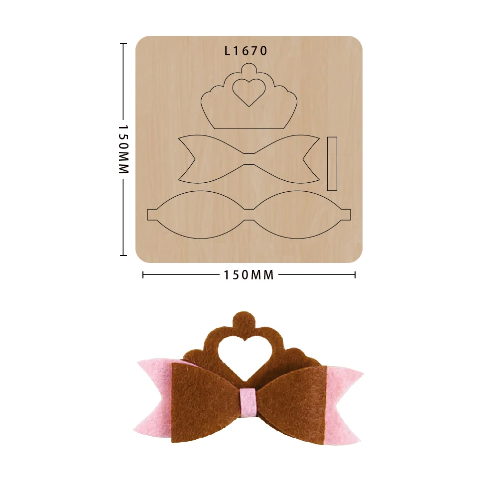 Деревянный лук высечка штамп для скрапбукинга создание декора штампы шаблон