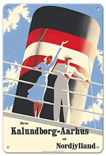 

Калунборг, аорхус в Северную Данию (над калунборгом-аорхус Тил норdjylland)-металлический жестяной знак