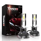 TXVSO8 H1 головная лампа 6000K универсальные автомобильные аксессуары 12 В COB чипы авто налобный фонарь 80 Вт 4000 лм светильник для автомобиля ампула 2020