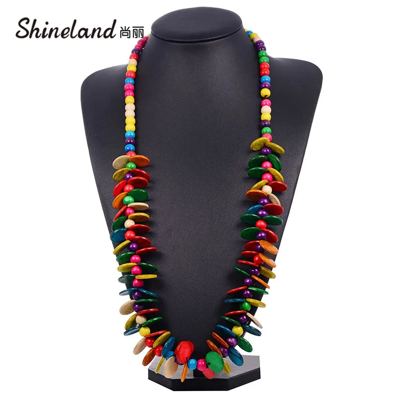 Shineland Boho Длинные ювелирные изделия горячая Распродажа богемный стиль ручной