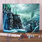 Набор красок по номерам World Of Warcraft, акриловая краска s 40*50, рисование на холсте, украшение для дома, для детей, оптовая продажа