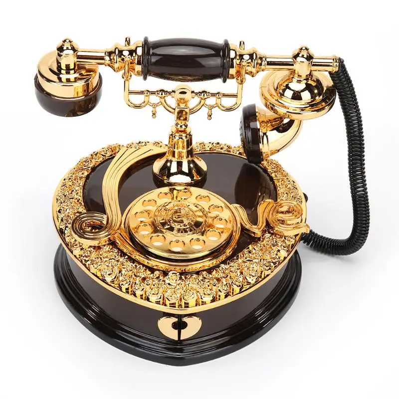 Европейский стиль классический телефон формы музыкальные коробки дома ретро