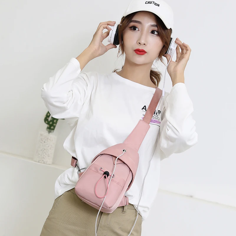 

Fashion Women Small Chest Bag Female Bags High Quality messenger bags Waterproof Nylon Sport Crossbody Bags Handbags