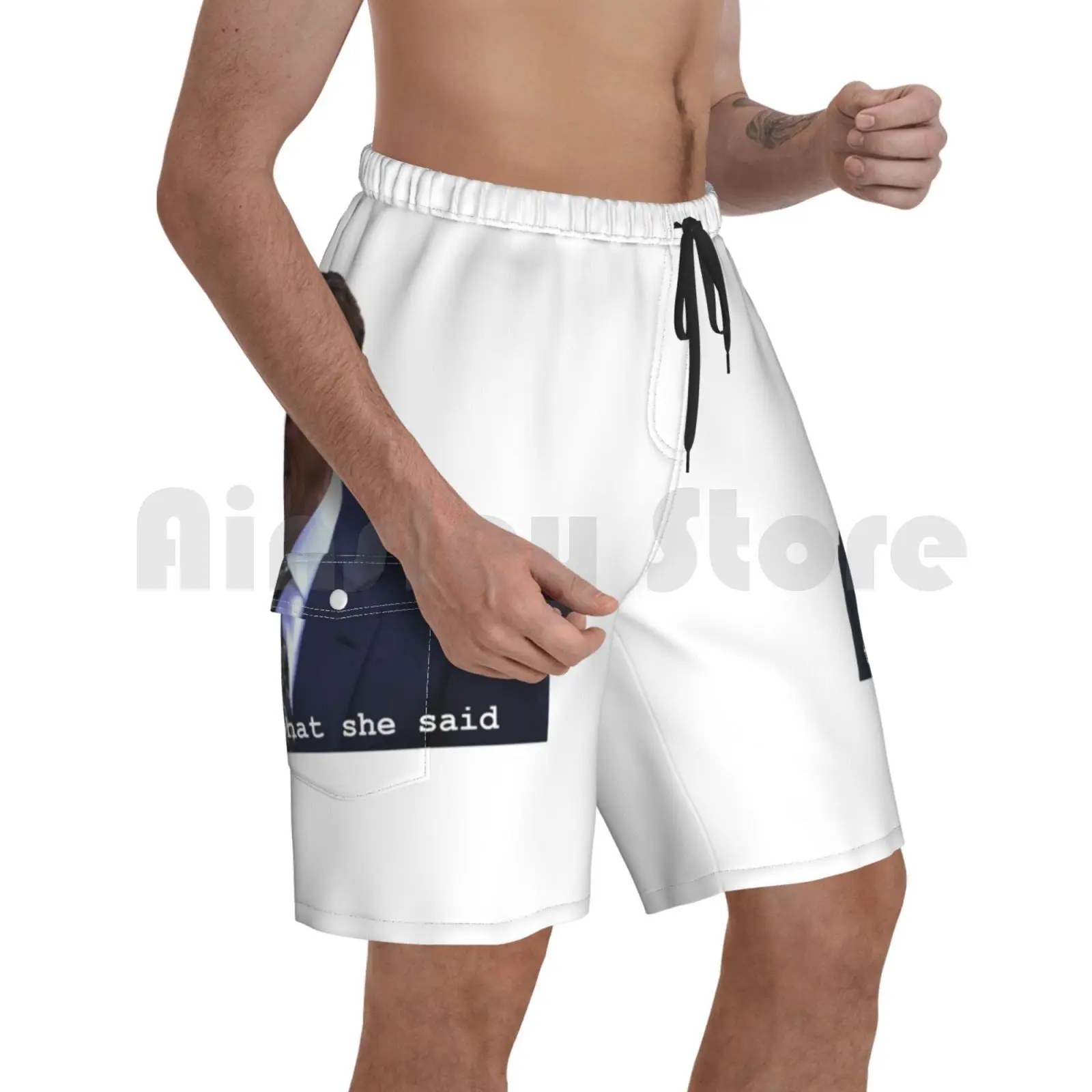 Это то что она ответит Пляжные шорты мужские пляжные Плавание Мужские Шорты для