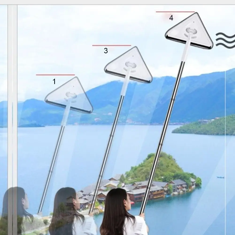 

Вращающаяся на 180 градусов треугольная Швабра для уборки Регулируемая телескопическая домашняя Швабра для чистки пыли Φ M4O8