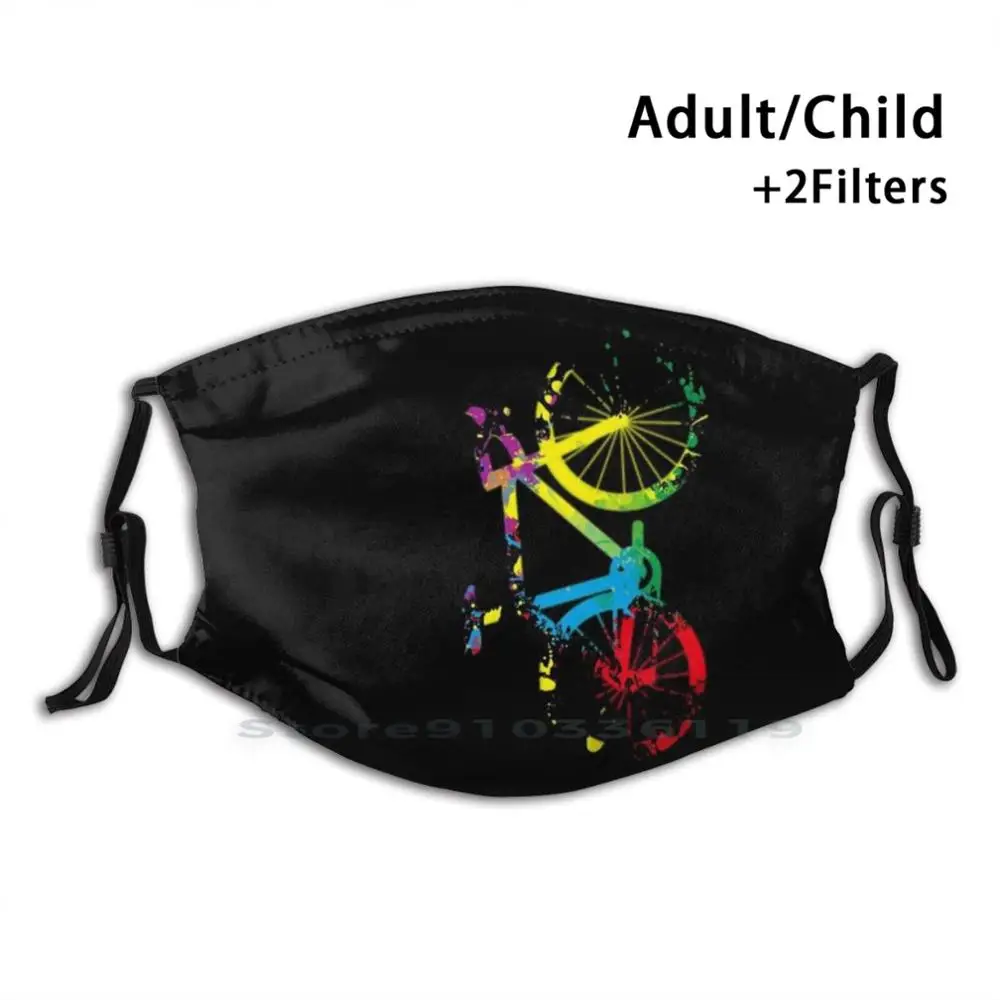 Маска велосипедная многоразовая с фильтром Pm2.5 подарок для байкера детей езды на