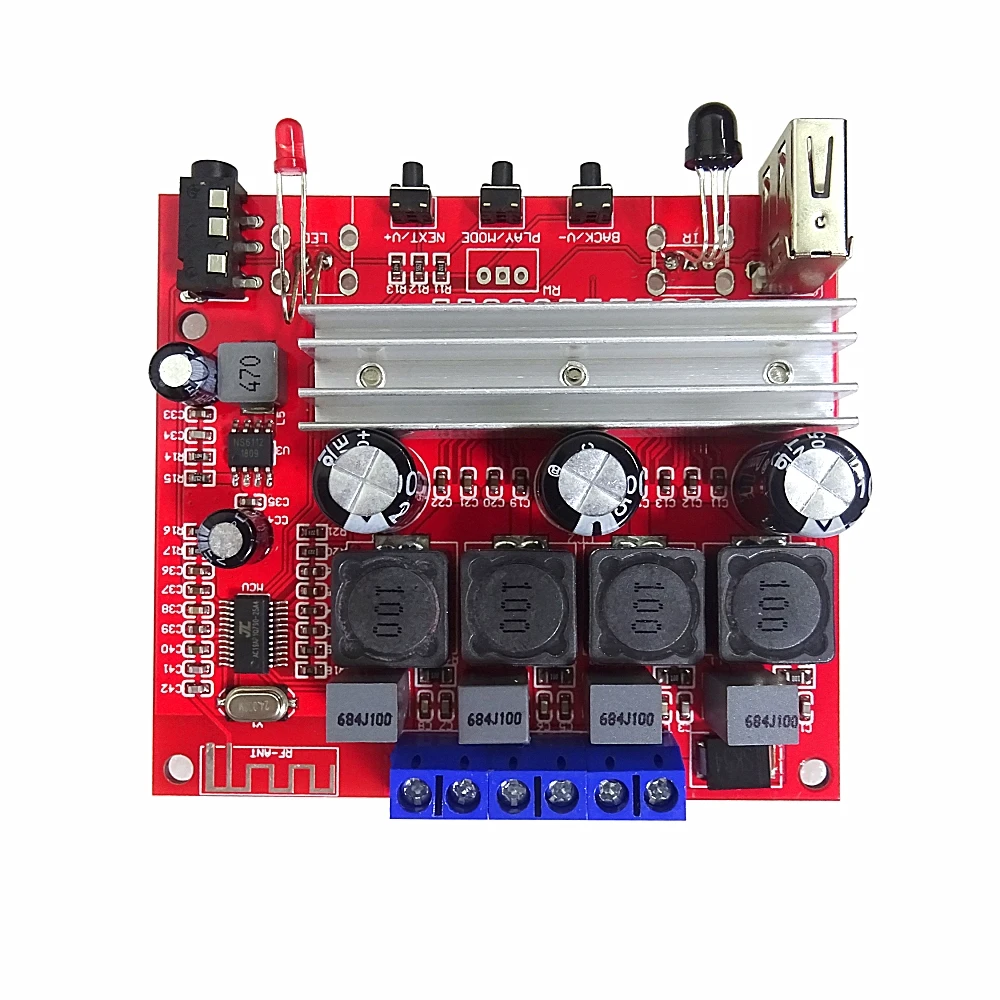 Lusya TDA3116D2 Цифровой Bluetooth 5 0 усилитель мощности плата 100 Вт * 2 стерео поддержка TWS box