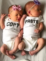 copy paste twins twins announcement gifts for twins baby shower gift for boys girls identical twins bodysuits wear