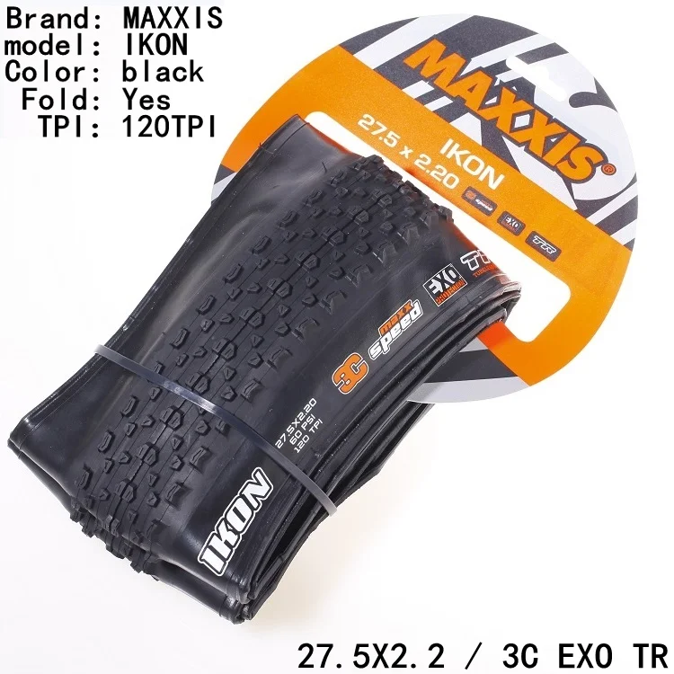 Шины для горного велосипеда Maxxis IKON 27 5*2 2 29*2 0 25 бескамерные шины 3C TR EXO